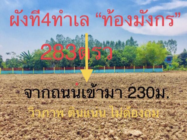 ขายที่ดิน ผังที่4  ถมแล้ว 283ตรว. ใกล้ตัวเมืองปทุม ในถนนคูขวางไทย ลาดหลุมแก้ว