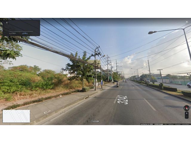 ที่ดินติดถนนเอกชัยช่วงถนนกาญจนา-วัดโพธิ์แจ้ เป็นที่ดินหัวมุมติดถนน2ด้าน