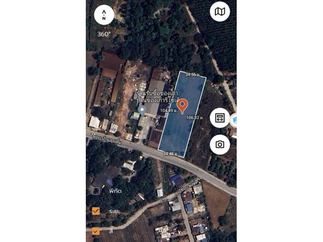 ที่ดินนาพร้าวติดถนนซอยบ้านลุงเทิ้ม 2-1-9ไร่ เหมา 11.5ล้าน ต.บางพระ อ.ศรีราชา จ.ชลบุรี - ที่ดินถมแล้วติดถนนหน้ากว้างประมาณ 34เมตร ลึกประมาณ 106