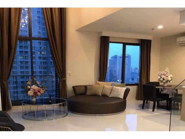 Code C20230104690.........Villa Asoke สำหรับเช่า, 1 ห้องนอน, 2 ห้องน้ำ, ชั้นสูง, แต่งครบ, พร้อมเข้าอยู่