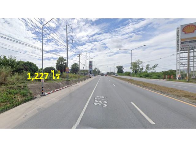 ที่ดิน ผังสีม่วงลาย 1227 ไร่ ติดถนน 4 เลน ห่างแหลมฉบัง 30 km