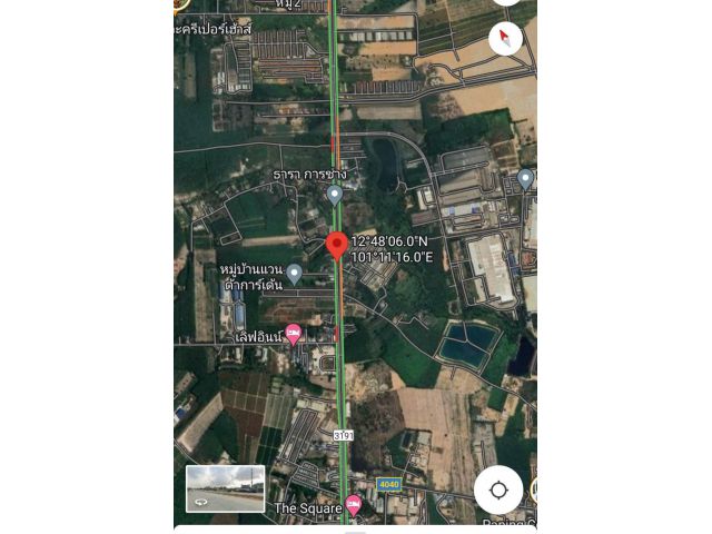 ขายที่ดินติดถนนสาย3191ไร่ล่ะ5.5ล้านจังหวัดระยอง