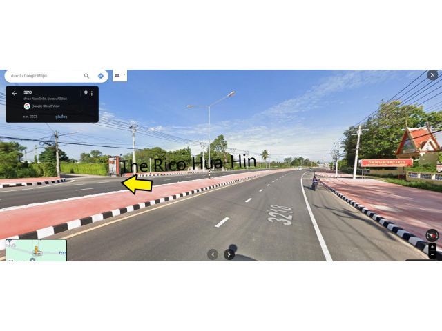 ขายที่ดินจัดสรรในหมู่บ้าน The Rico หัวหิน ทำเลดี ดี ใกล้สี่แยกบายพาสหัวหิน