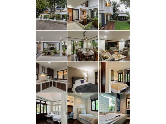 ขายบ้านสวย 2 หลัง สไตล์ Contemporary ในโครงการหรู ห่างสนามบินเชียงใหม่เพียง 15 นาที