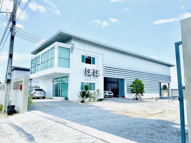 เจ้าของขายเอง ขายที่ดินพร้อมสร้างโรงงานและออฟฟิศติดถนนสาย340