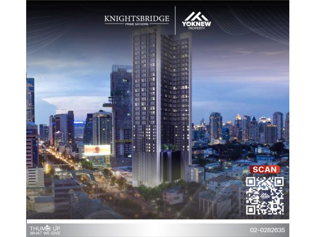 ว่างให้เช่าห้องตกแต่งหรูหรา 38 ตร.ม. Knightbridge Prime Sathorn ใกล้ BTS ช่องนนทรี