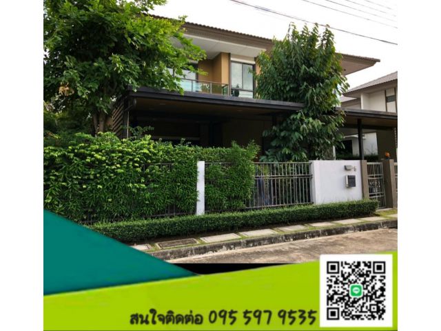 ขายบ้านเดี่ยวสองชั้นหมู่บ้านบุราสิริราชพฤกษ์ 345 5นอน 4น้ำ 63.9 ตร.ว.