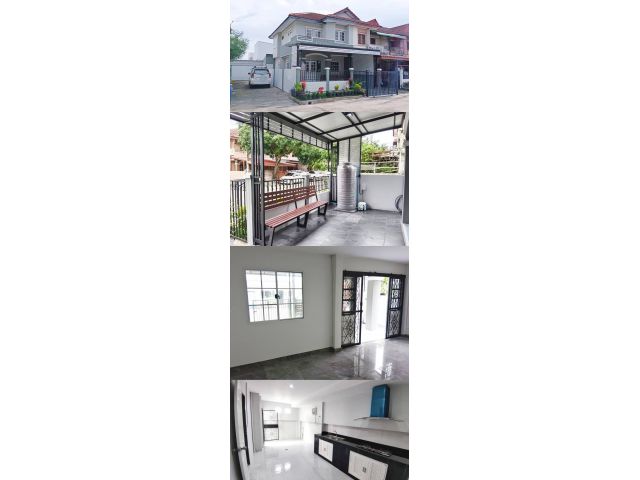 ขายทาวน์เฮาส์ 2 ชั้น 26.5 ตร.วาหลังริม หมู่บ้านสิทธิทรัพย์ ลำลูกกา คลอง 7 รีโนเวทใหม่สวยน่าอยู่มาก ราคาไม่แพง