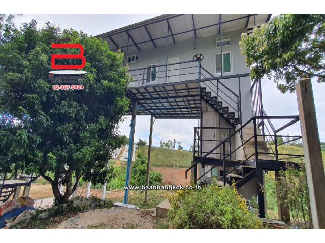 ที่ดินพร้อมบ้าน บ้านใหม่พัฒนา เนื้อที่ 3-0-32 ไร่ ถ.สาย2304(ทุ่งสมอ) อ.เขาค้อ จ.เพชรบูรณ์