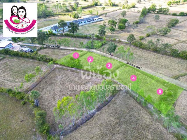 ที่ดินเปล่า แบ่งขาย 5แปลงๆละ 99ตร.ว. บ้านนาอุดม อ.เมือง จ.อุบลราชธานี