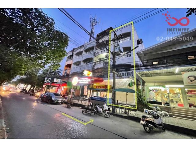 ขายอาคารพาณิชย์ 4 ชั้นพร้อมกิจการ หมู่บ้านเมืองเอก ติดมหาวิทยาลัยรังสิต