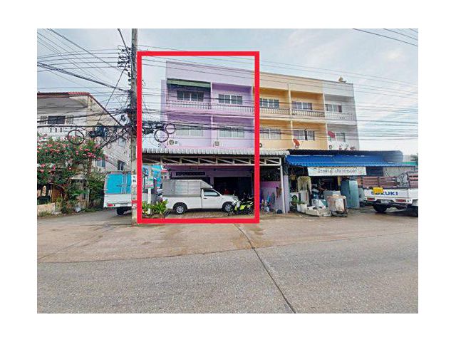 78704 - ขายด่วน อาคารพาณิชย์ 2 คูหา 3.5 ชั้น 38.4 ตร.วา ห้องมุมเหมาะค้าขาย/ลงทุน ริมถนนทางหลวงชนบทนนทบุรี
