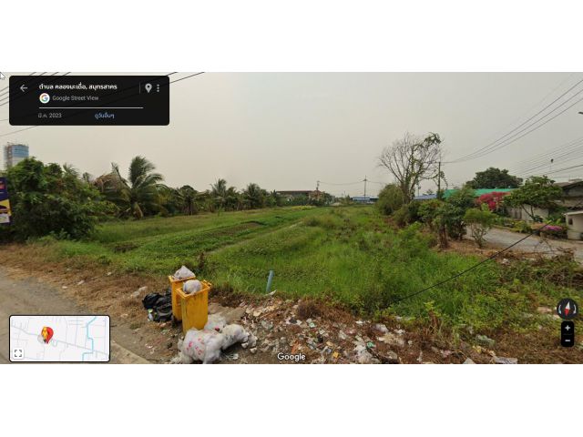 Land for sale ขายที่ดินเนื่อที่ 5ไร่ ผังสีเขียว ติดถนน ซอยคลองมะเดื่อ10