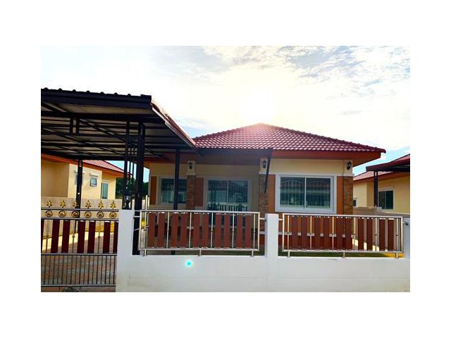 บ้านใหม่ ขายบ้านเดี่ยวที่ดิน 100 ตารางวา ใกล้สนามบินสุวรรณภูมิ เข้ามอเตอร์เวย์ได้ รถไฟฟ้า ใกล้ถนนตัดใหม่กรุงเทพกรีฑาตัดใ