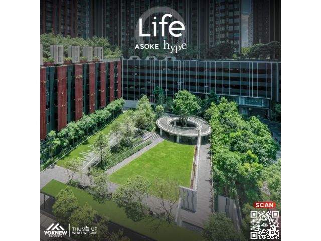 ว่างเช่าคอนโด Life Asoke Hypeห้องสภาพใหม่ ตกแต่งสวยพร้อมหิ้วกระเป๋าเข้ามาได้เลย
