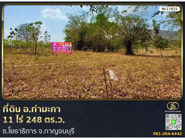 ที่ดิน อ.ท่ามะกา 11 ไร่ 248 ตร.ว. ซ.โยธาธิการ จ.กาญจนบุรี