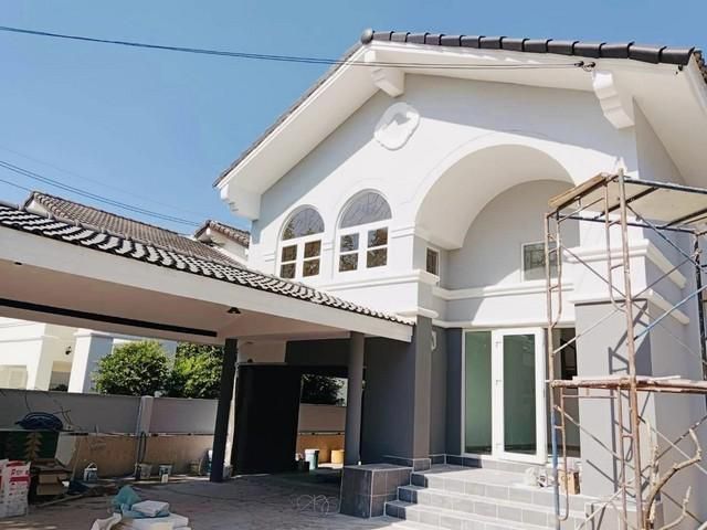 PT12 ขายบ้านเดี่ยว 2 ชั้น 67 ตรว. หมู่บ้าน เมืองทองการ์เดน ถนนพัฒนาการ ซอย 65  รีโนเวทใหม่หมดทั้งหลัง เดินระบบไฟใหม่หมด