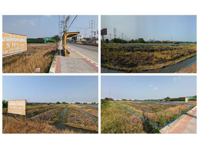 ขายที่ดินถมเเล้ว ติดถนนบางกรวยไทรน้อย เยื้องอบต ตรวละ 35,000.- เจ้าของขายเอง โทร. 081-6125663