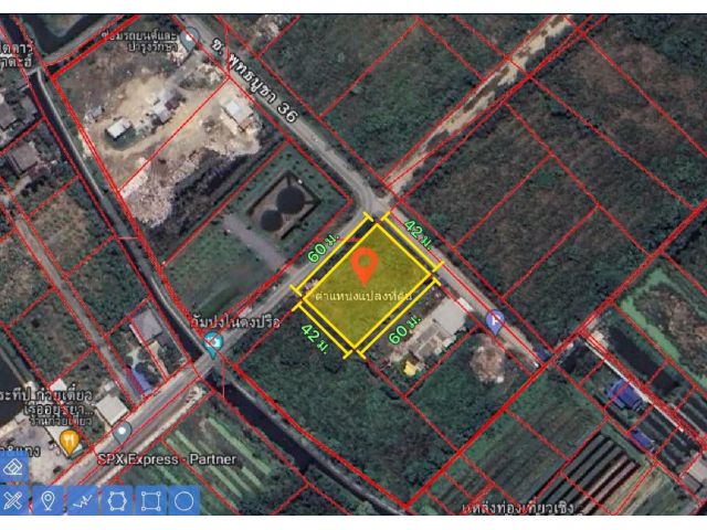 ขาย-ให้เช่า ที่ดิน ถ.พุทธบูชา 36  เนื้อที่  600  ตร.ว  ที่ถมแล้ว แปลงสวยหน้ากว้างติดถนน 4 เลน