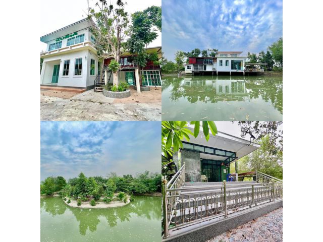 บ้านสวนติดคลอง 4ไร่ ต.พรหมณี อ.เมือง จ.นครนายก ติดถนนคอนกรีต