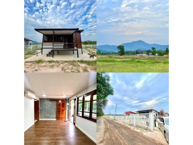 ขายบ้านสวนติดคลองมองเห็นวิวภูเขา 1 งาน ต.พรหมณี อ.เมือง จ.นครนายก ติดถนน