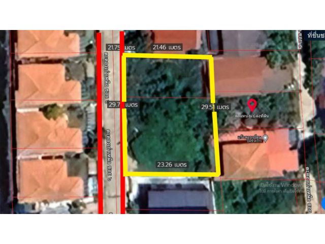 Vายที่ดินในเมืองโคราช ใกล้มอเตอร์เวย์ ใกล้แยกปตท.ถนนสุระ 2 หน้ากว้างประมาณ 29 เมตร ลึก 23 เมตร แหล่งชุมชน