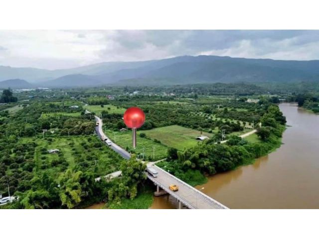 ขายที่ดินติดแม่น้ำปิง 36 เมตร วิวเนินจอมทองเชียงใหม่