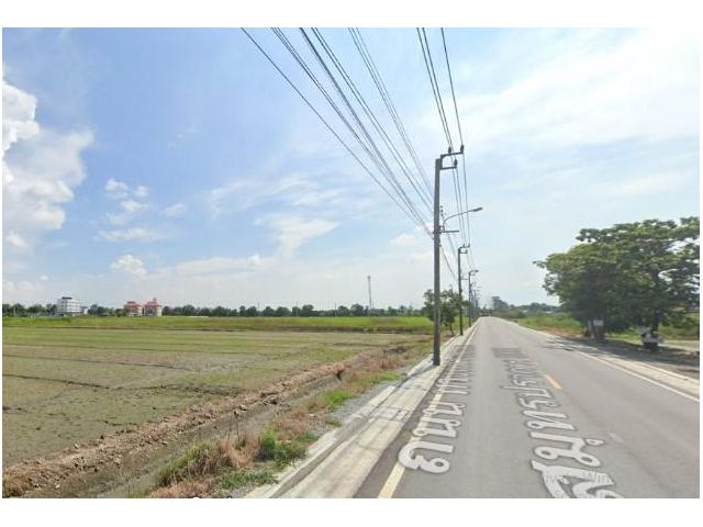 ที่ดินบางเสาธง ที่ดินสมุทรปราการ ที่ดินวัดบัวโรย 11 ไร่ ใกล้มอเตอร์เวย์พระราม9-ชลบุรี ประมาณ 4 กม.