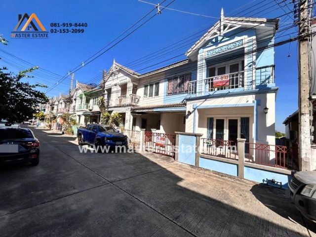 บ้านฟ้าปิยรมย์ (เรือนพนา เฟส 5) ทาวน์เฮาส์ 2 ชั้น หลังมุม 24 ตร.ว. หลังบ้านโล่ง ไม่ชนกับใคร ทำเลดีมาก อ.ลำลูกกา จ.ปทุมฯ