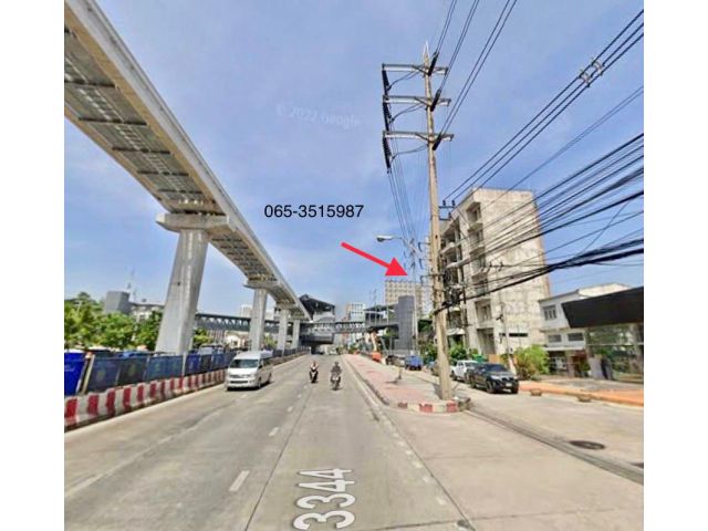 R624-093 ขายที่ดิน4ไร่50ตารางวา(1,650ตรว) บนสุดยอดทำเล ติดถนนศรีนครินทร์พร้อมอาคารเก่า7ชั้น  ทำเลดีใก้ลสถานีรถไฟฟ้าธัญญา ปาร์คเพียง80ม.  ตรว.
