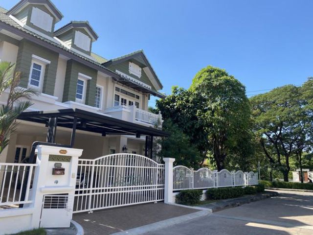 U1283 ให้เช่าบ้านเดี่ยว 2 ชั้น หมู่บ้านพาร์คเวย์ชาเล่ต์ Parkway Chalet ถนนรามคำแหง 190/1 มีนบุรี อยู่ใกล้รถไฟฟ้าสายสีส้ม