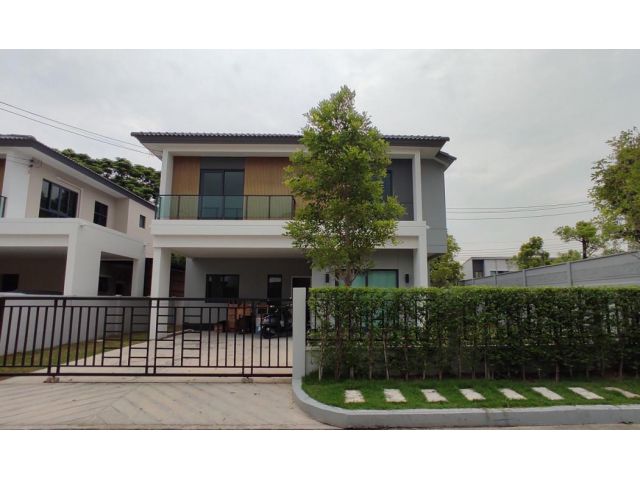 (HL)H82133 - ขาย บ้านเดี่ยวหลังริม ต้นโครงการ ใกล้คลับเฮ้าส์ มบ.เซ็นโทร ราชพฤกษ์2 (ซ.บางเลน21)