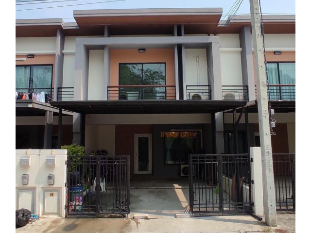 (HL)A82095 - ขาย ทาวน์เฮ้าส์ หน้าบ้านไม่ชนใคร ต่อเติมครบ มบ.เนเชอร่า เทรนด์ (ซ.บางเลน21) 116 ตรม. 19.6 ตร.วา