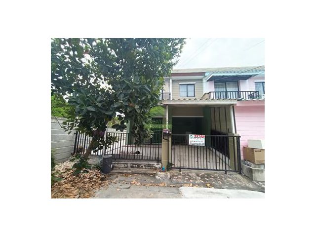 หมู่บ้าน พฤกษา58 ลาดกระบัง สุวรรณภูมิ วัดศรีวารีน้อย ขายด่วน ทาวน์เฮ้าส์ 2 ชั้น เนื้อที่ 25.30 ตร.ว แปลงริม ทำเลดี พร้อม