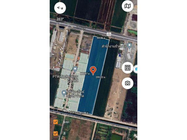ที่ดินติดถนน352คลองหลวงปทุมธานี 11ไร่ ไร่ละ 6ล้าน ต.คลองหก อ.คลองหลวง จ.ปทุมธานี - ที่ดินเปล่าแปลงสวยหน้ากว้างติดถนนประมาณ 64 เมตร