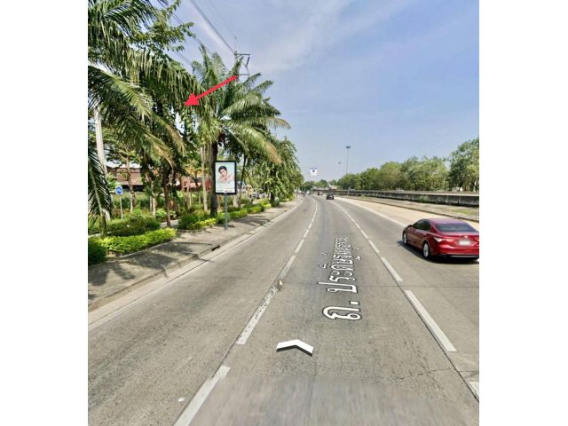 R0624-036ขายที่ดิน 2-1-19 ไร่ ติดถนนประดิษฐ์มนูธรรม เลียบด่วนเอกมัย - รามอินทรา เขตวังทองหลาง กทม.