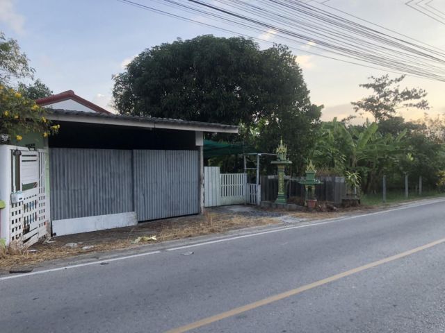 ขายที่ดินแปลงสวยพร้อมบ้าน 49 ตรว. ต.บางเสาธง อ.บางเสาธง จ.สมุทรปราการ ใกล้กลุ่มบริษัทโรงงาน, ใกล้ตลาดใหม่นางรำ