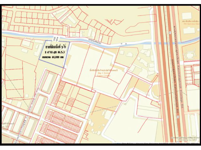 เสนอขายที่ดินเนื้อที่ 3 ไร่ 1 งาน 49 ตารางวา ราคาถูกสุดๆที่ดินอยู่ติดกับบิ๊กซี เอ็กซ์ตร้าสาขาบางใหญ่ และแนวรถไฟฟ้า
