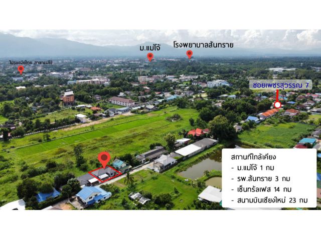 ขายบ้าน ใกล้ ม.แม่โจ้