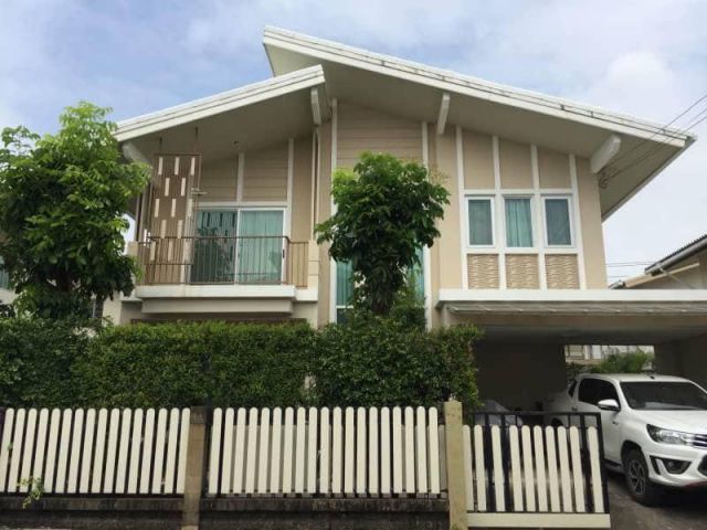 ให้เช่า บ้านเดี่ยว2ชั้น บ้านสวย พร้อมเฟอร์นิเจอร์ โครงการพฤกษาปูริ บางนา กม.5
