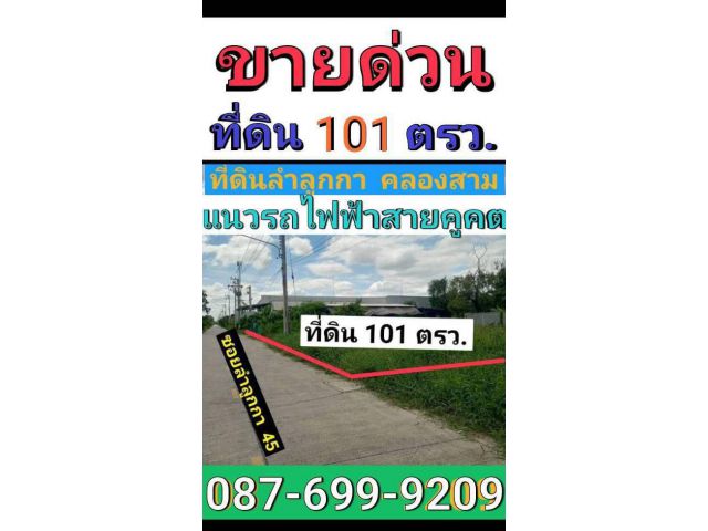 ที่ดินลำลูกกาคลองสาม