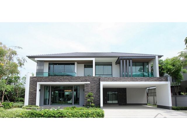 ขายบ้าน Super Luxury บ้านเดี่ยว 2 ชั้น ตกแต่งบ้านให้บางส่วน เดอะ แกรนด์ บางนา วงแหวน The Grand Bangna Wongwaen 83.2 ตร.ว