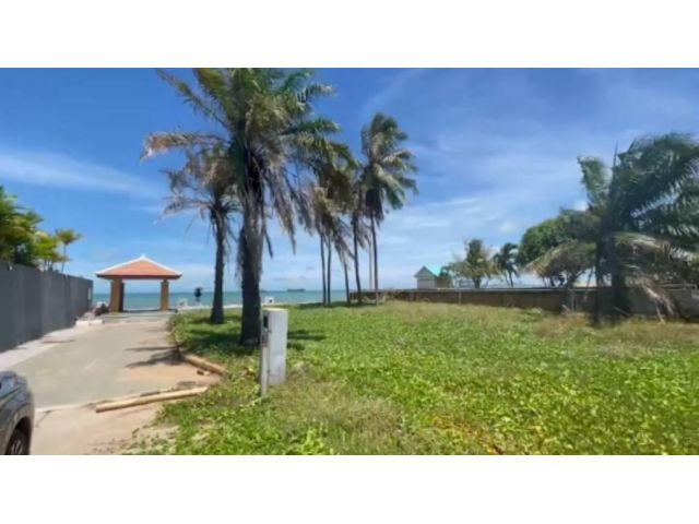 R624-055 Land for sale Jomtien beach Land size 324.4 square wah Price 130 million ขายที่ดินติดหาดทะเลจอมเทียน ขนาดเนื้อที่ดิน 324.