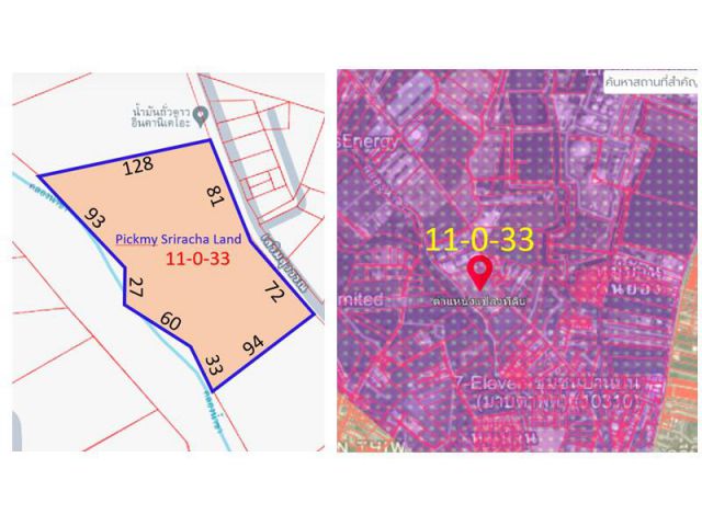 ที่ดินถมแล้วผังสีม่วงลาย 11 ไร่ มาบตาพุด