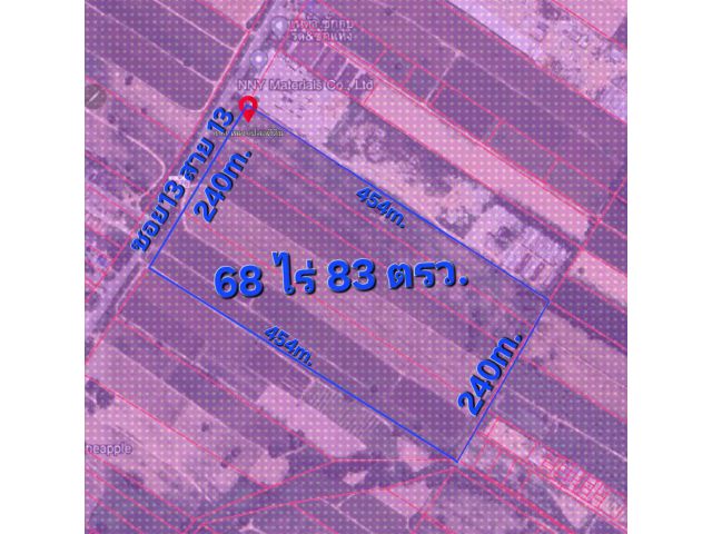 ขายที่ดินผังม่วงลาย 68 ไร่ๆละ2.8 ล้าน สนใจ 0985974656