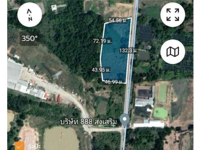 ที่บางพระหลังหมู่บ้านปัญญา 4ไร่33ตรว. ไร่ละ 3.5ล้าน ต.บางพระ อ.ศรีราชา จ.ชลบุรี  - ที่ดินหน้ากว้างติดถนน132เมตร ลึกประมาณ54เมตร