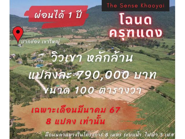 ที่ดินฉโนดแบ่งขาย ติดเขา วิวหลักล้าน เริ่มต้นแค่ 100 ตร.ว.เพียง 8,900 บาท