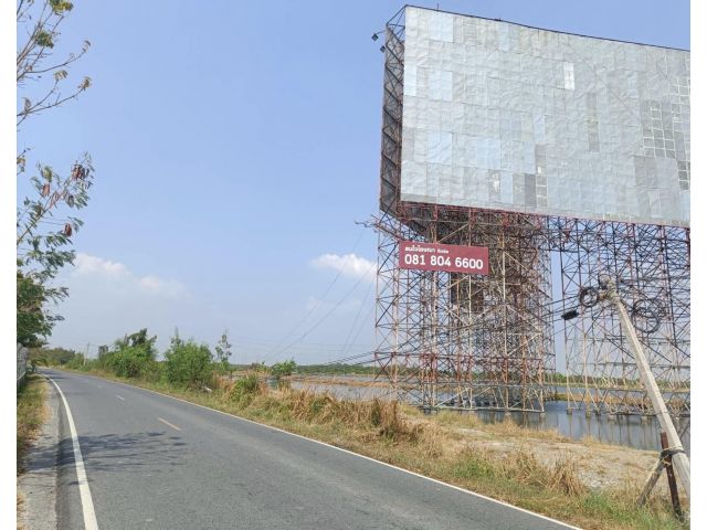 ขายที่ดิน (EEC) 25-1-37 ไร่ เป็นพื้นที่สีม่วง ติดถนนคู่ขนานมอเตอร์เวย์ ราคา 7.5 ล้านบาท/ไร่