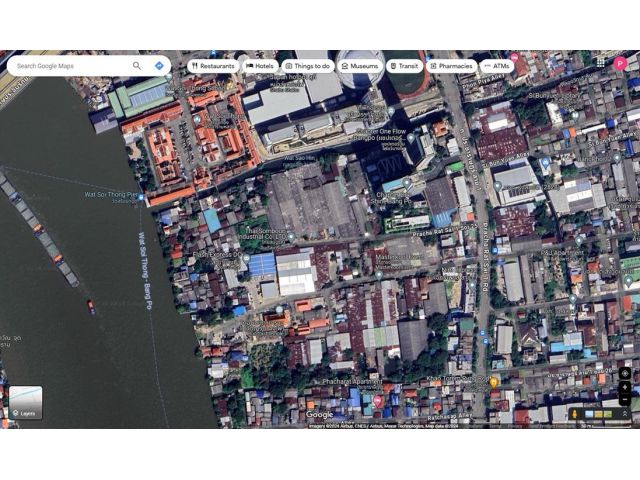 ที่ดินติดแม่น้ำบางโพ เหมาะทำร้านอาหาร, โฮสเทล, บ้านพัก