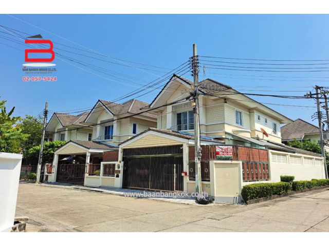 บ้านแฝด 2 ชั้น โครงการ บ้านสวนจันทิมา 2 เนื้อที่ 48.9 ตรว. ถนนรัตนาธิเบศร์ อ.เมืองนนทบุรี จ.นนทบุรี